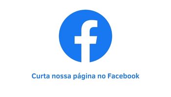 Fundo branco com o símbolo do Facebook e uma frase que traz a ideia de curtir a página de São Miguel Paulista no Facebook.
